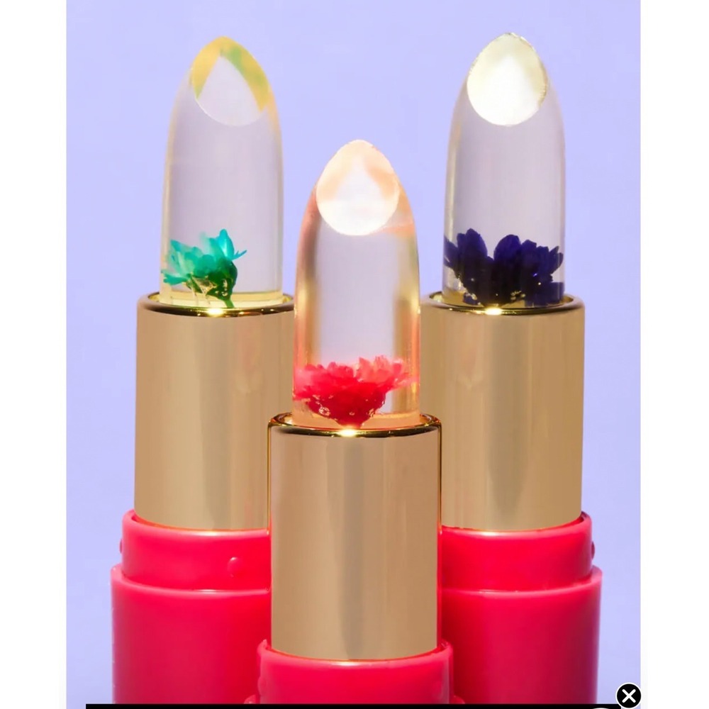 Winky Lux Flower Balm pH Activated Lip Stain Pink Gold Pill Case Full Size - Picture 5 of 5